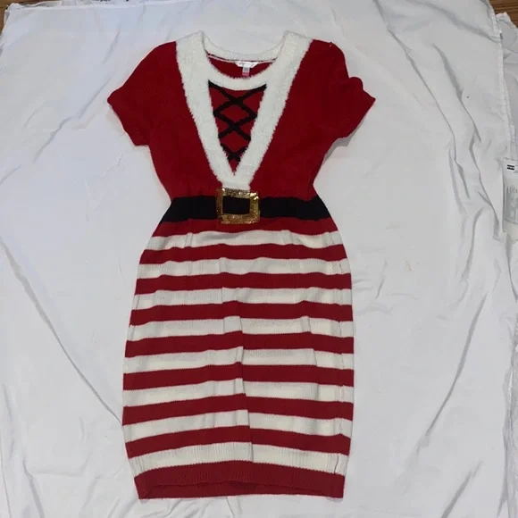 white christmas dresses Mesh Christmas Reindeer Party Dress main image 1